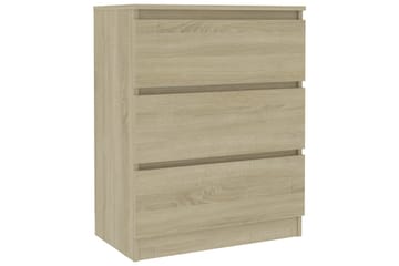 Skænk 60x35x76 cm Spånplade Sonoma-Eg - Brun - Opbevaring - Opbevaringsmøbler - Skænke & sideboards