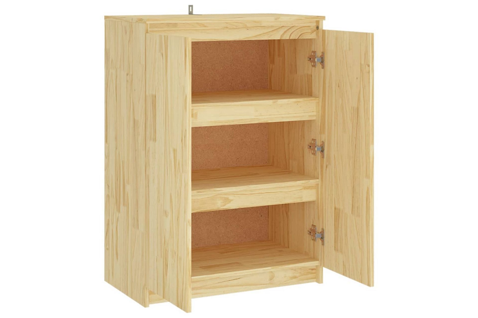 skænk 60x36x84 cm massivt fyrretræ - Brun - Opbevaring - Opbevaringsmøbler - Skænke & sideboards
