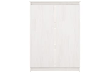 skænk 60x36x84 cm massivt fyrretræ hvid - Hvid - Opbevaring - Opbevaringsmøbler - Skænke & sideboards