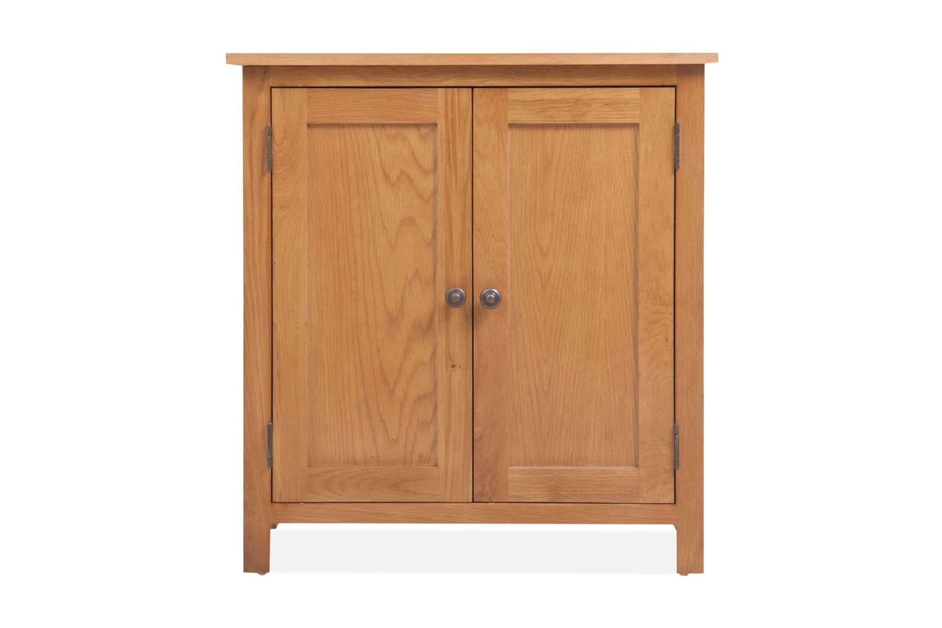 Skænk 70 X 35 X 75 Cm Massivt Egetræ - Brun - Opbevaring - Opbevaringsmøbler - Skænke & sideboards