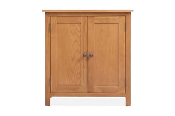 Skænk 70 X 35 X 75 Cm Massivt Egetræ - Brun - Opbevaring - Opbevaringsmøbler - Skænke & sideboards