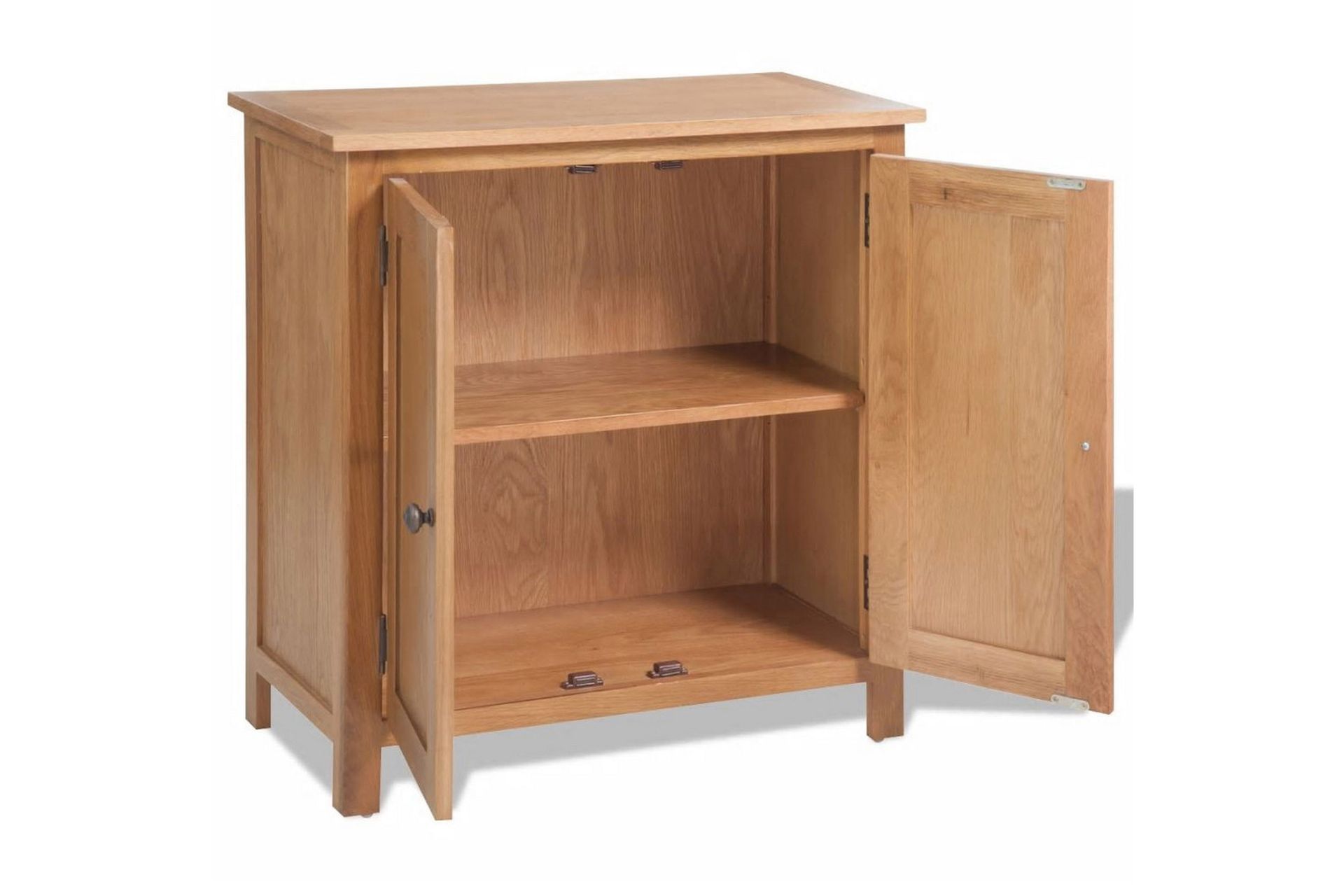 Skænk 70 X 35 X 75 Cm Massivt Egetræ - Brun - Opbevaring - Opbevaringsmøbler - Skænke & sideboards