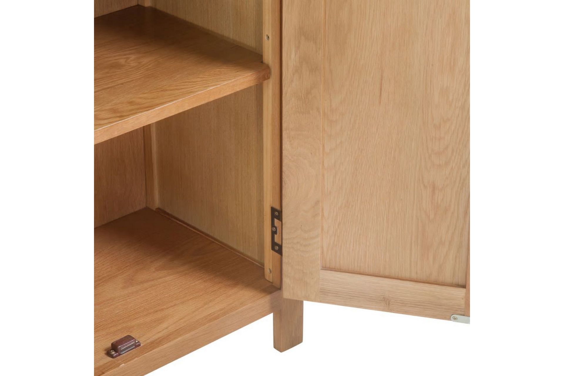 Skænk 70 X 35 X 75 Cm Massivt Egetræ - Brun - Opbevaring - Opbevaringsmøbler - Skænke & sideboards