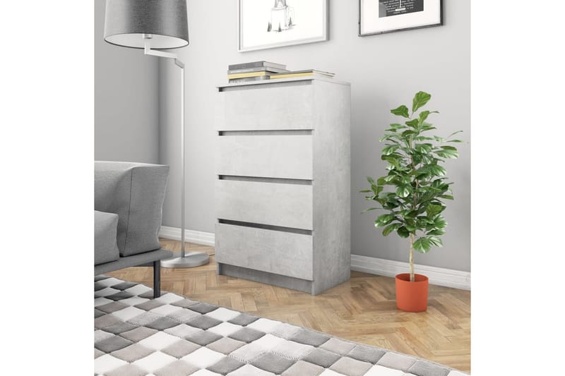 Skænk 70 x 40 x 97 cm spånplade betongrå - Grå - Skænke & sideboards