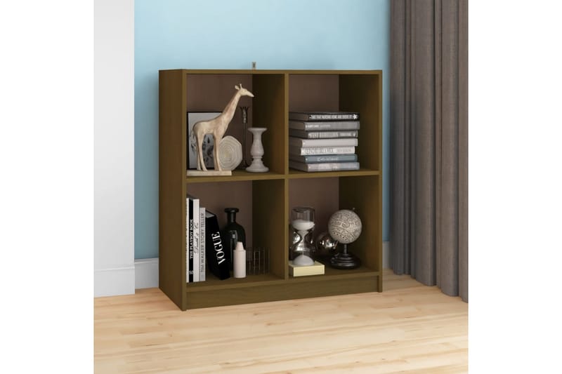 skænk 70x33x76 cm massivt fyrretræ gyldenbrun - Brun - Opbevaring - Opbevaringsmøbler - Skænke & sideboards