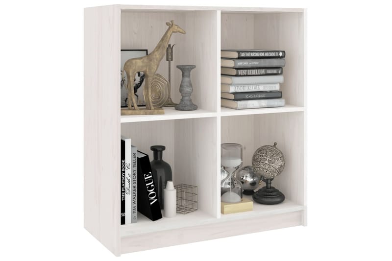 skænk 70x33x76 cm massivt fyrretræ hvid - Hvid - Opbevaring - Opbevaringsmøbler - Skænke & sideboards