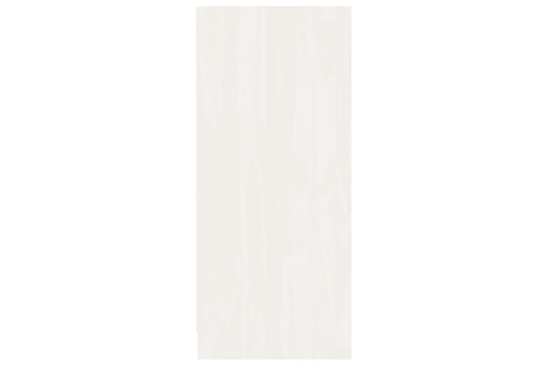 skænk 70x33x76 cm massivt fyrretræ hvid - Hvid - Opbevaring - Opbevaringsmøbler - Skænke & sideboards