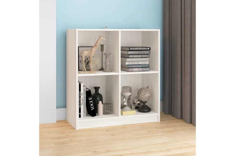 skænk 70x33x76 cm massivt fyrretræ hvid - Hvid - Opbevaring - Opbevaringsmøbler - Skænke & sideboards