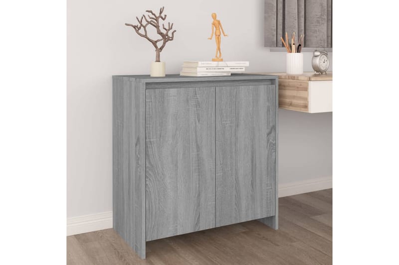 skænk 70x40x73,5 cm spånplade grå sonoma-eg - Grå - Skænke & sideboards