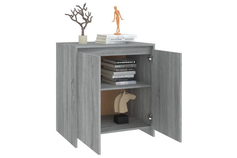 skænk 70x40x73,5 cm spånplade grå sonoma-eg - Grå - Opbevaring - Opbevaringsmøbler - Skænke & sideboards