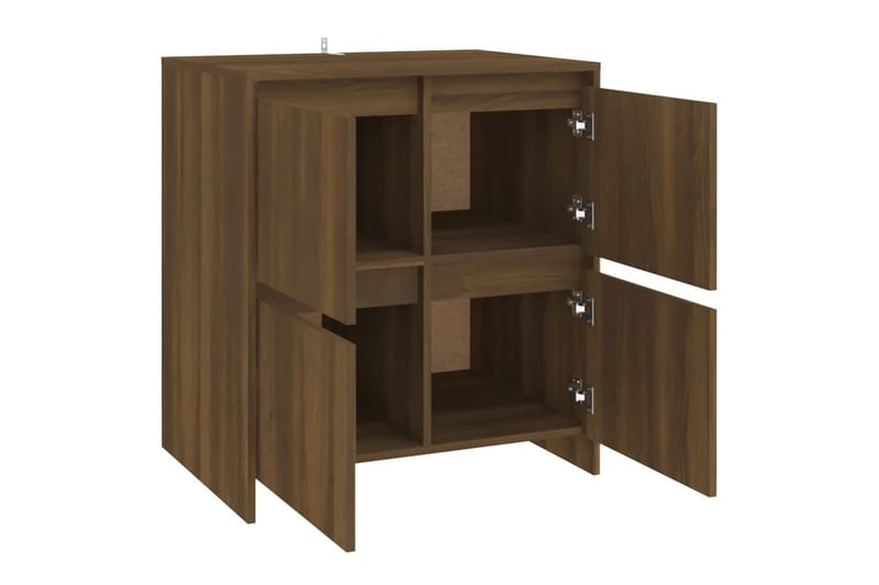 skænk 70x41x75 cm spånplade brun egetræsfarve - Brun - Skænke & sideboards