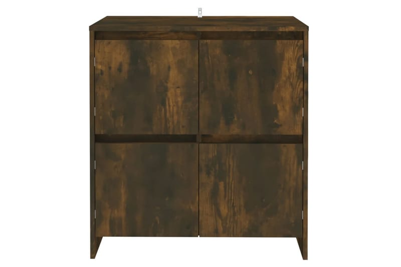 skænk 70x41x75 cm spånplade røget egetræsfarve - Brun - Skænke & sideboards