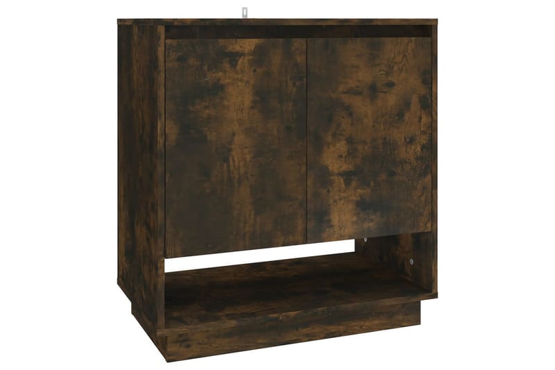 skænk 70x41x75 cm spånplade røget egetræsfarve - Brun - Skænke & sideboards