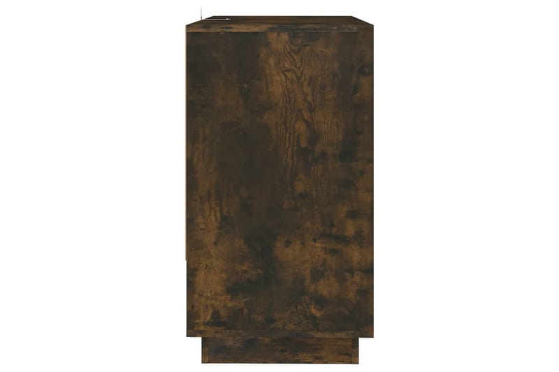 skænk 70x41x75 cm spånplade røget egetræsfarve - Brun - Skænke & sideboards