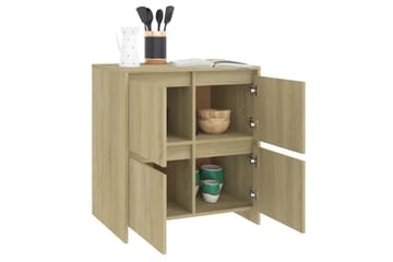 skænk 70x41x75 cm spånplade sonoma-eg - Brun - Opbevaring - Opbevaringsmøbler - Skænke & sideboards
