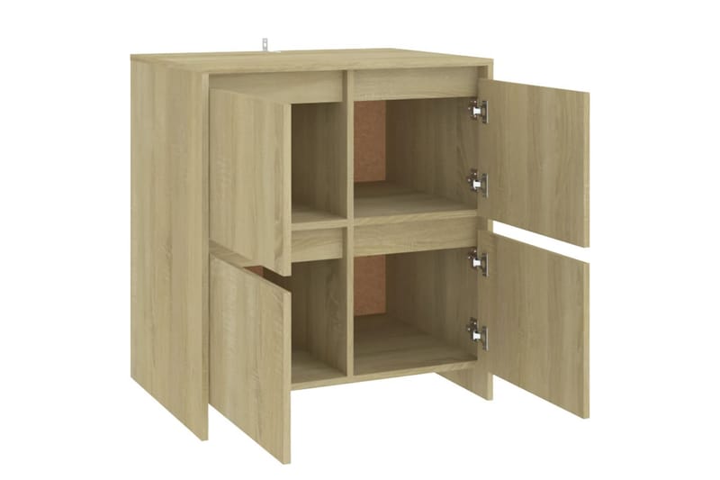 skænk 70x41x75 cm spånplade sonoma-eg - Brun - Skænke & sideboards