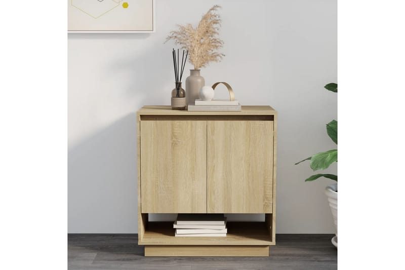 skænk 70x41x75 cm spånplade sonoma-eg - Brun - Opbevaring - Opbevaringsmøbler - Skænke & sideboards