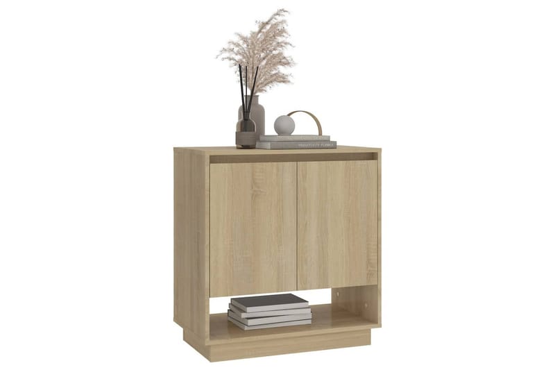 skænk 70x41x75 cm spånplade sonoma-eg - Brun - Skænke & sideboards