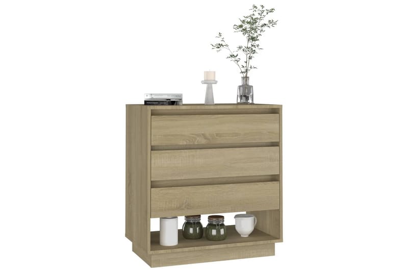 skænk 70x41x75 cm spånplade sonoma-eg - Brun - Opbevaring - Opbevaringsmøbler - Skænke & sideboards