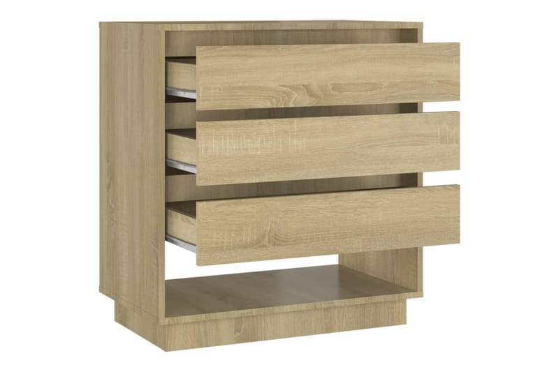 skænk 70x41x75 cm spånplade sonoma-eg - Brun - Skænke & sideboards