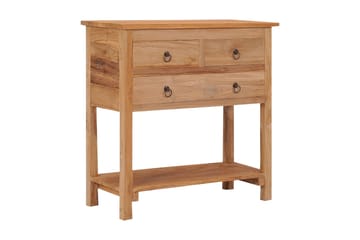Skænk 78x35x80 cm Massivt Teaktræ - Brun - Opbevaring - Opbevaringsmøbler - Skænke & sideboards