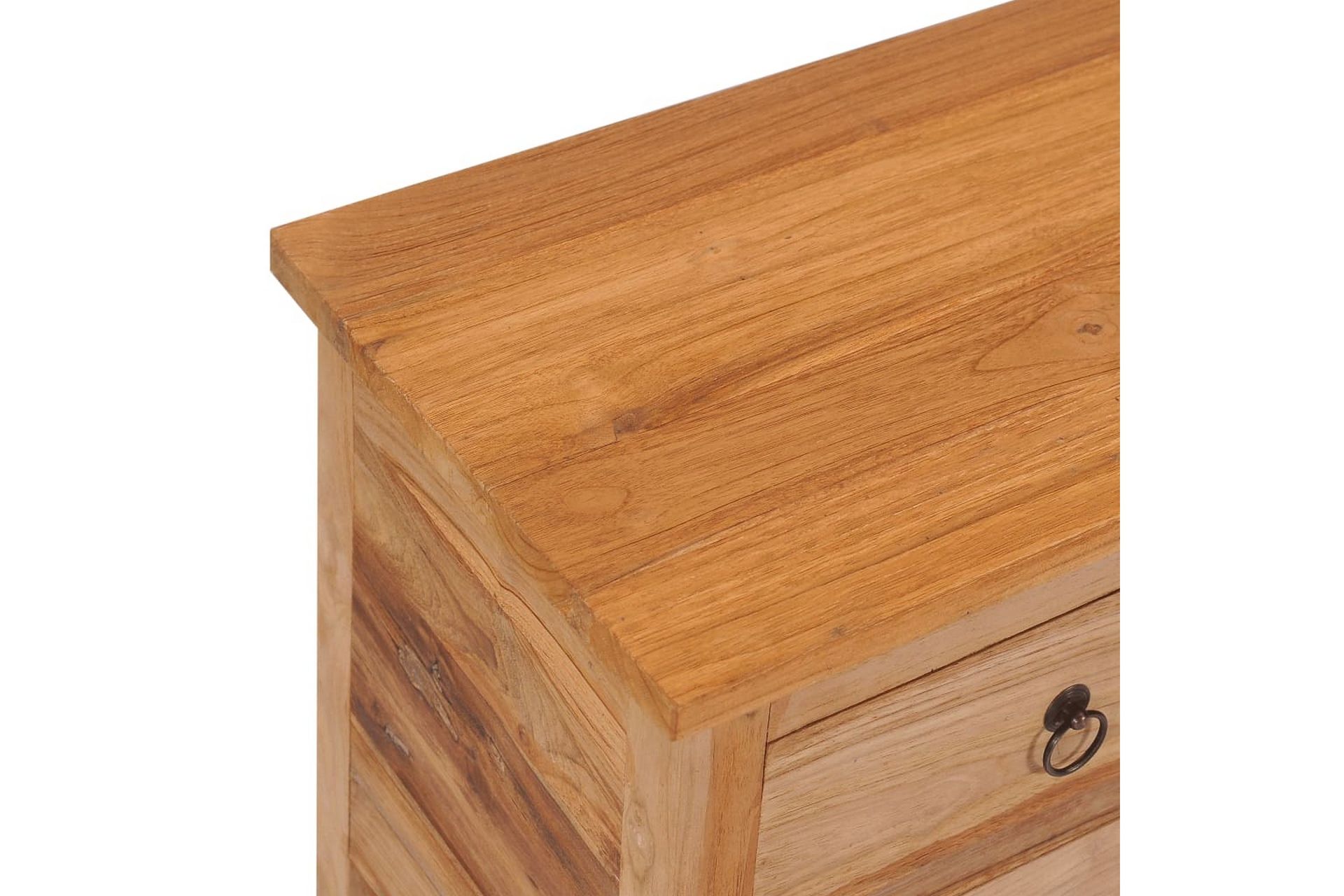 Skænk 78x35x80 cm Massivt Teaktræ - Brun - Opbevaring - Opbevaringsmøbler - Skænke & sideboards
