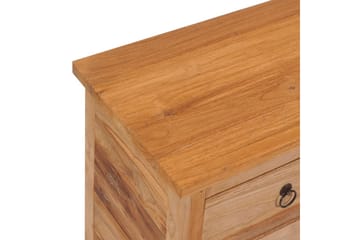 Skænk 78x35x80 cm Massivt Teaktræ - Brun - Opbevaring - Opbevaringsmøbler - Skænke & sideboards
