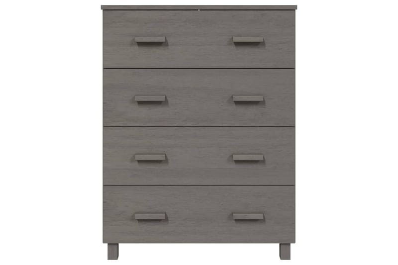 skænk 79x40x103,5 cm massivt fyrretræ lysegrå - Grå - Opbevaring - Opbevaringsmøbler - Skænke & sideboards