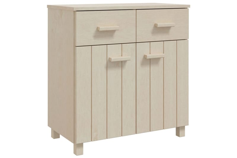 skænk 79x40x80 cm massivt fyrretræ gyldenbrun - Brun - Opbevaring - Opbevaringsmøbler - Skænke & sideboards