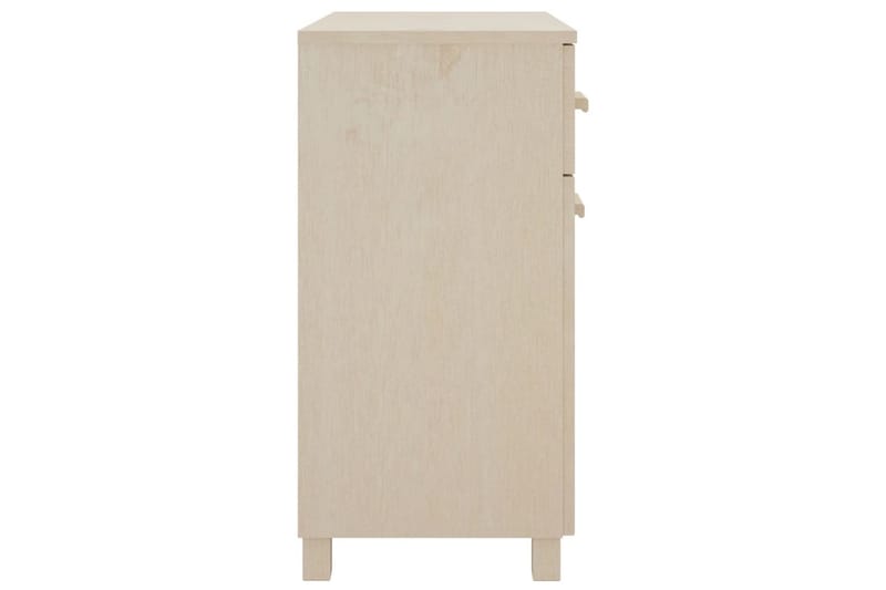 skænk 79x40x80 cm massivt fyrretræ gyldenbrun - Brun - Skænke & sideboards