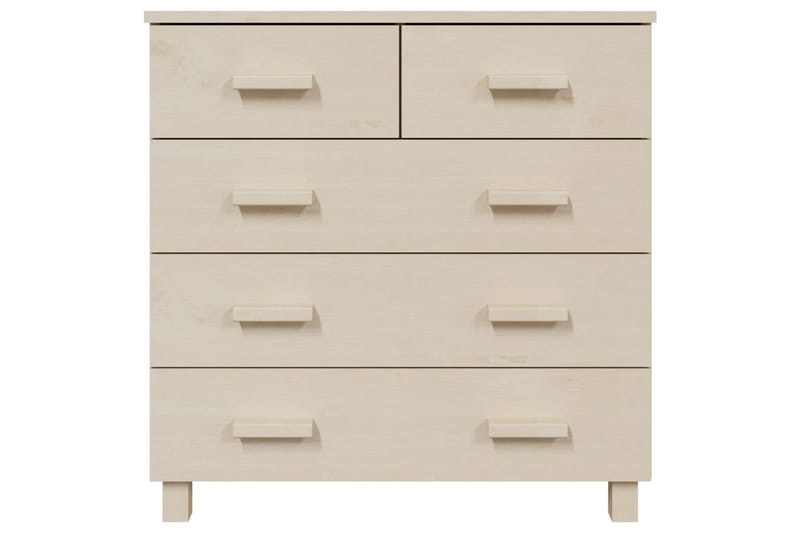 skænk 79x40x80 cm massivt fyrretræ gyldenbrun - Brun - Opbevaring - Opbevaringsmøbler - Skænke & sideboards