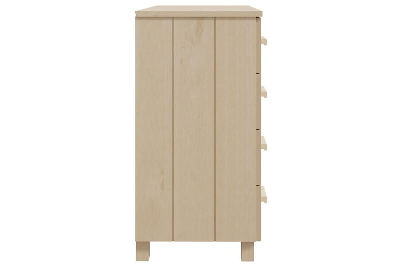skænk 79x40x80 cm massivt fyrretræ gyldenbrun - Brun - Opbevaring - Opbevaringsmøbler - Skænke & sideboards
