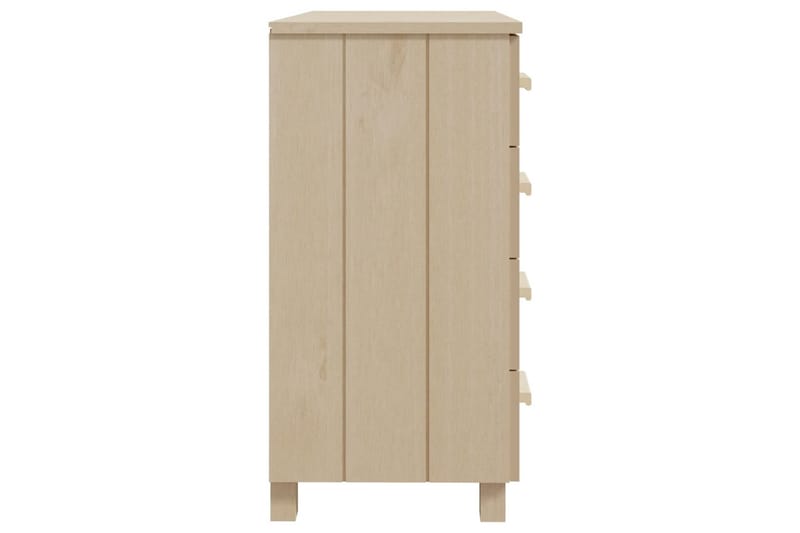 skænk 79x40x80 cm massivt fyrretræ gyldenbrun - Brun - Skænke & sideboards