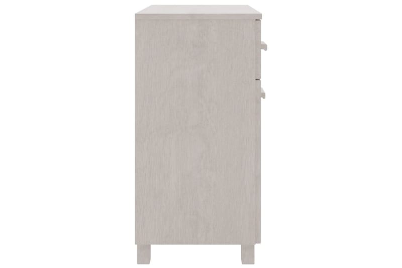 skænk 79x40x80 cm massivt fyrretræ hvid - Hvid - Skænke & sideboards