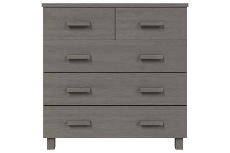 skænk 79x40x80 cm massivt fyrretræ lysegrå - Grå - Opbevaring - Opbevaringsmøbler - Skænke & sideboards