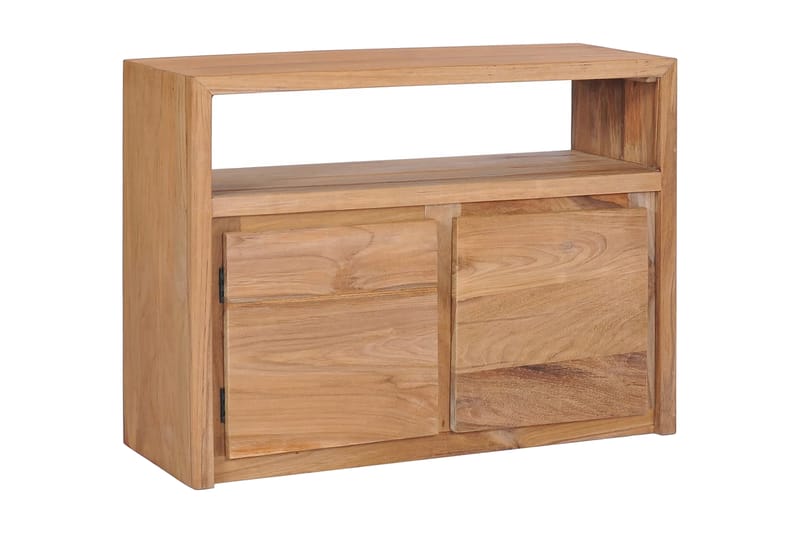 Skænk 80 X 30 X 60 Cm Massivt Teaktræ - Brun - Skænke & sideboards