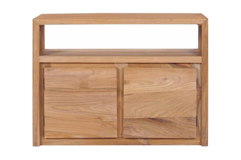 Skænk 80 X 30 X 60 Cm Massivt Teaktræ - Brun - Skænke & sideboards