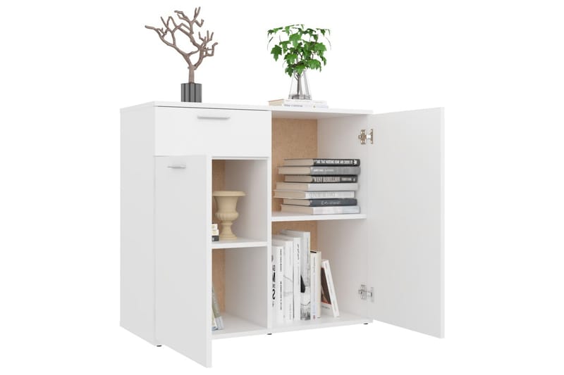 skænk 80x36x75 cm spånplade hvid - Hvid - Opbevaring - Opbevaringsmøbler - Skænke & sideboards