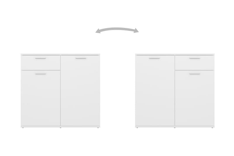 skænk 80x36x75 cm spånplade hvid - Hvid - Opbevaring - Opbevaringsmøbler - Skænke & sideboards