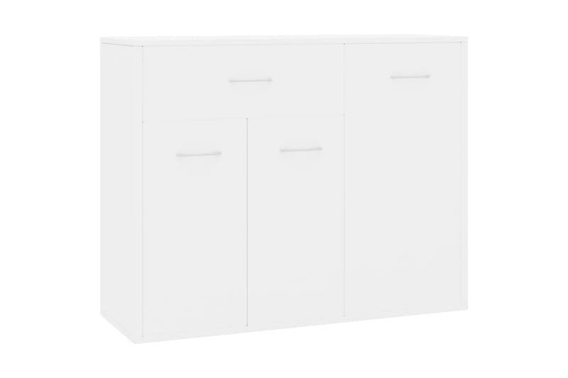 Skænk 88 X 30 X 70 Cm Spånplade Hvid Højglans - Hvid - Opbevaring - Opbevaringsmøbler - Skænke & sideboards