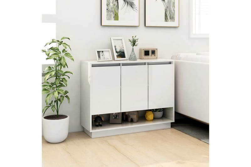 skænk 97x31x75 cm spånplade hvid - Hvid - Opbevaring - Opbevaringsmøbler - Skænke & sideboards