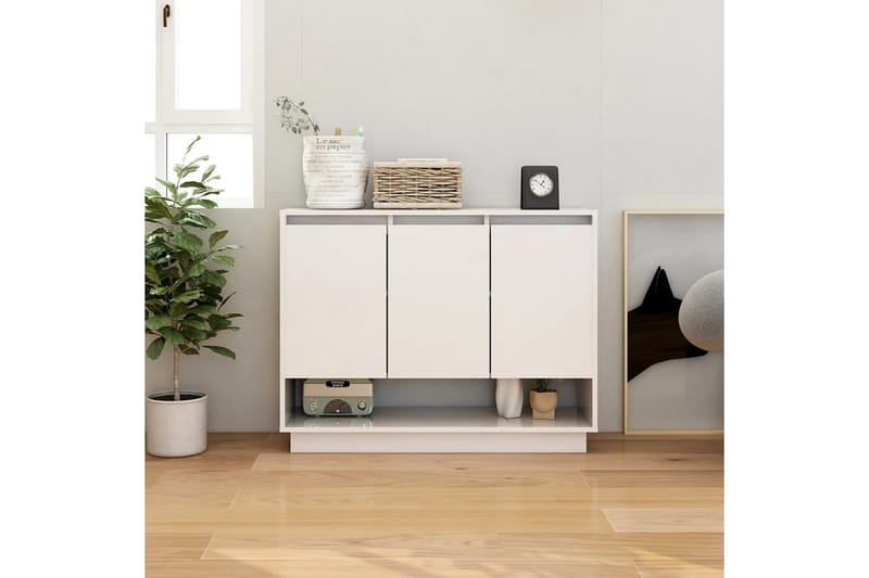 skænk 97x31x75 cm spånplade hvid - Hvid - Opbevaring - Opbevaringsmøbler - Skænke & sideboards
