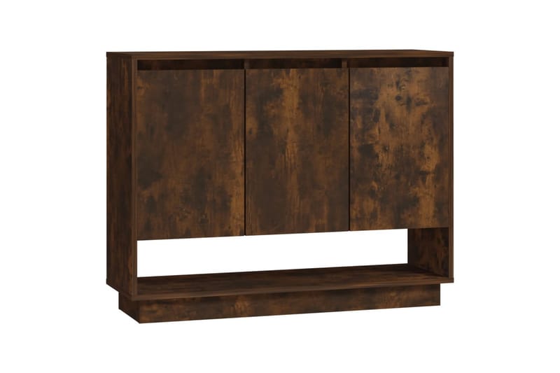 skænk 97x31x75 cm spånplade røget egetræsfarve - Brun - Skænke & sideboards