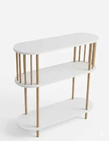 Skænk Hanah Home Peka Slim (90 x 90 x 30 cm) Hvid - Hvid - Opbevaring - Opbevaringsmøbler - Skænke & sideboards