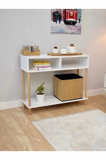 Skænk Hanah Home Peka Sideboard (90 x 75 x 30 cm) Hvid - Hvid - Opbevaring - Opbevaringsmøbler - Skænke & sideboards