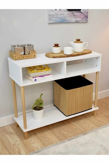Skænk Hanah Home Peka Sideboard (90 x 75 x 30 cm) Hvid - Hvid - Opbevaring - Opbevaringsmøbler - Skænke & sideboards