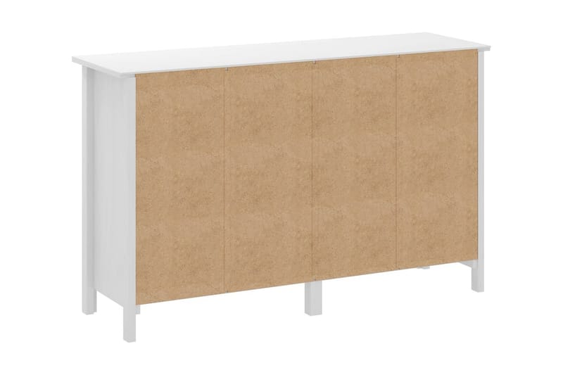 Skænk Hill Range 130x40x80 cm Massivt Fyrretræ Hvid - Skænke & sideboards