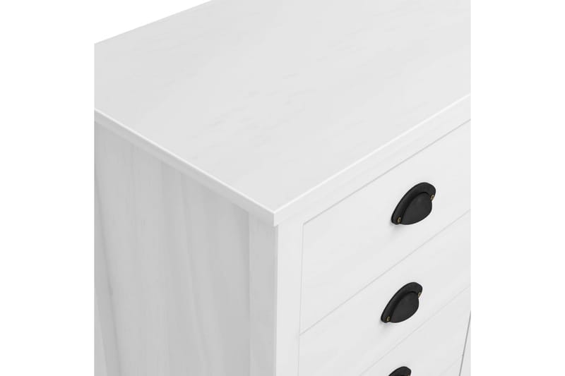 Skænk Hill Range 130x40x80 cm Massivt Fyrretræ Hvid - Opbevaring - Opbevaringsmøbler - Skænke & sideboards