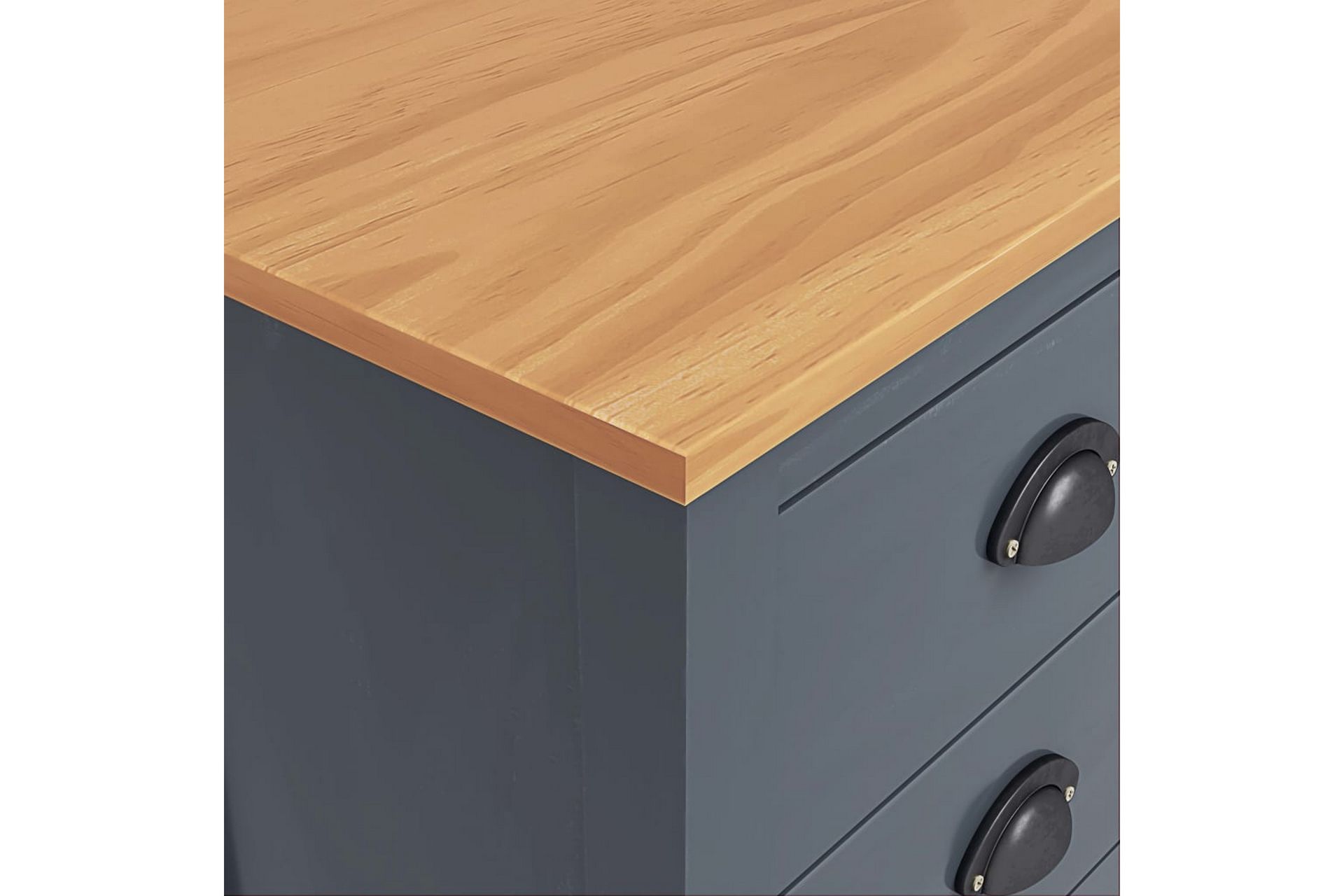 Skænk Hill Range 46X35X80 cm Massivt Fyrretræ Grå - Opbevaring - Opbevaringsmøbler - Skænke & sideboards