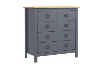 Skænk Hill Range 79x40x80 cm Massivt Fyrretræ Grå - Opbevaring - Opbevaringsmøbler - Skænke & sideboards